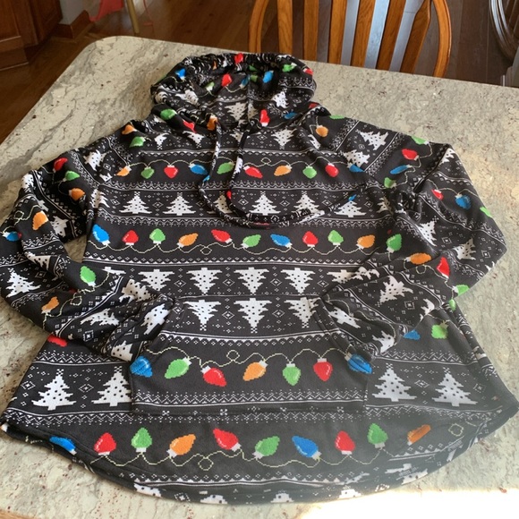 Christmas Lights Pullover Hooded Top - Picture 3 of 8